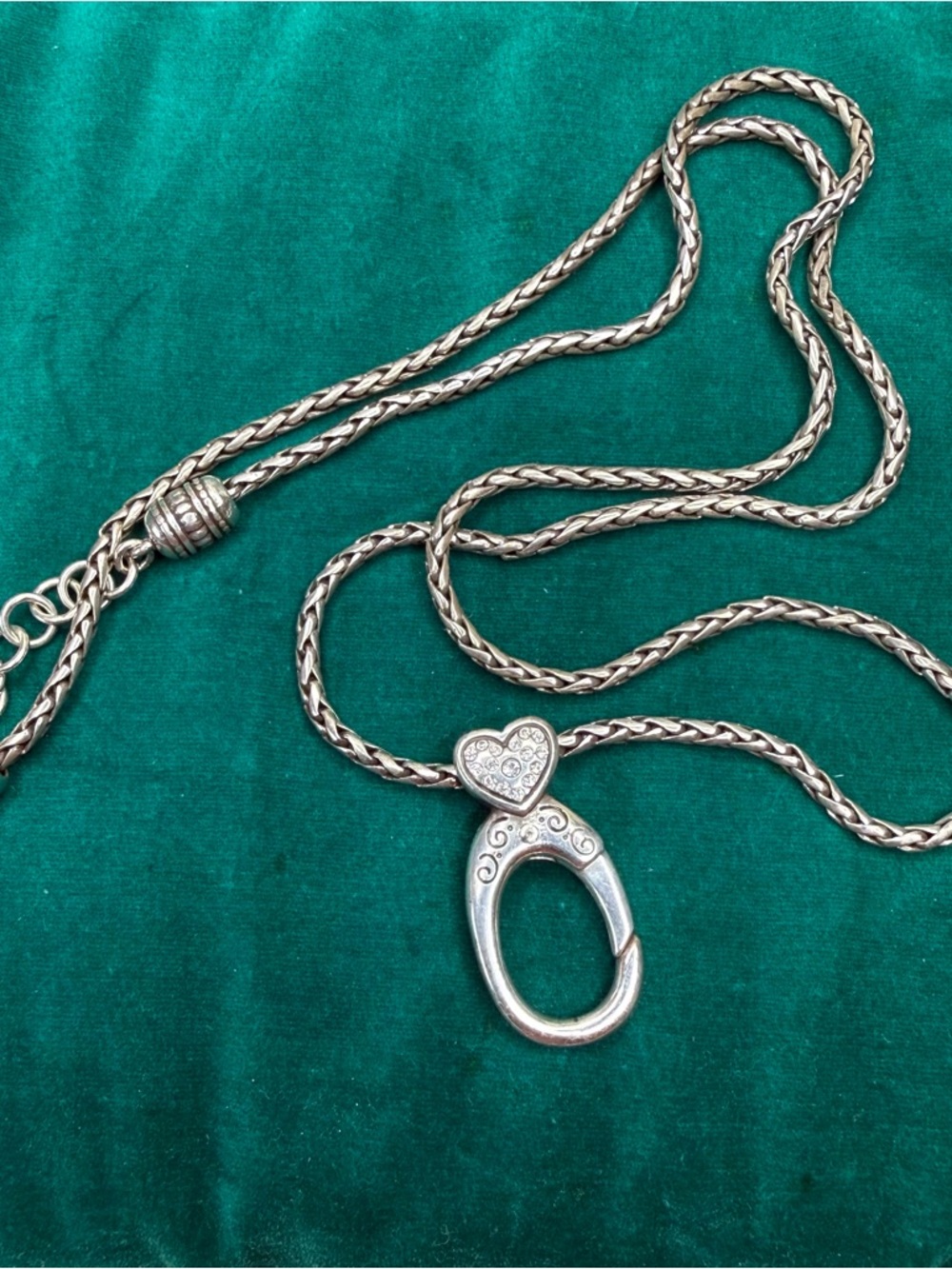 Brighton ABC Retired Pendant Necklace - Silver plated Women Jewelry